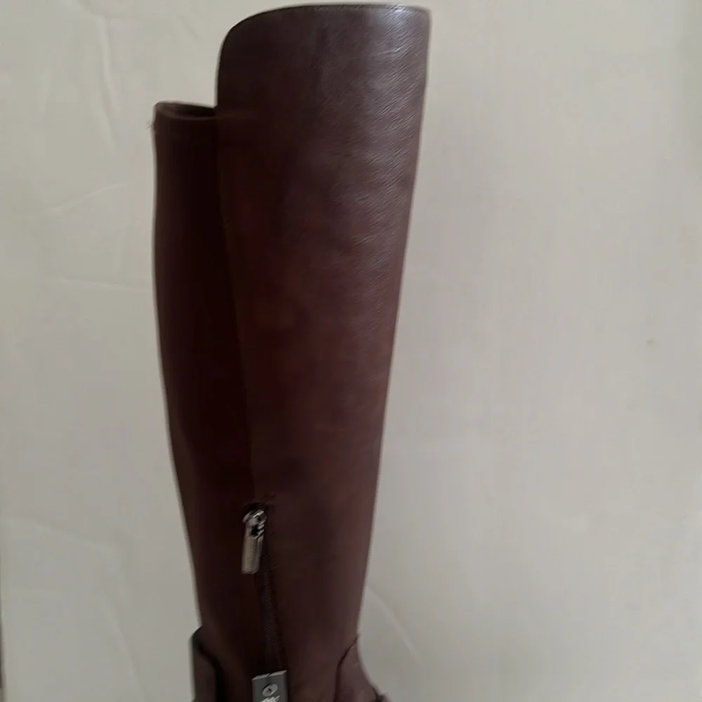 Vince Camuto Brown‎ Leather Boots Paton over the knee
